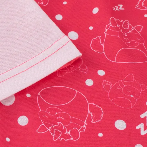 Vista 5 de Squishmallows Conjunto de pijama corto para niñas, color rosa, 7, Rosado