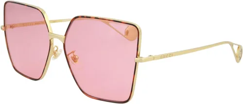 Vista 2 de Gucci Gg0436s - Gafas de sol para mujer (2.402 in), Oro