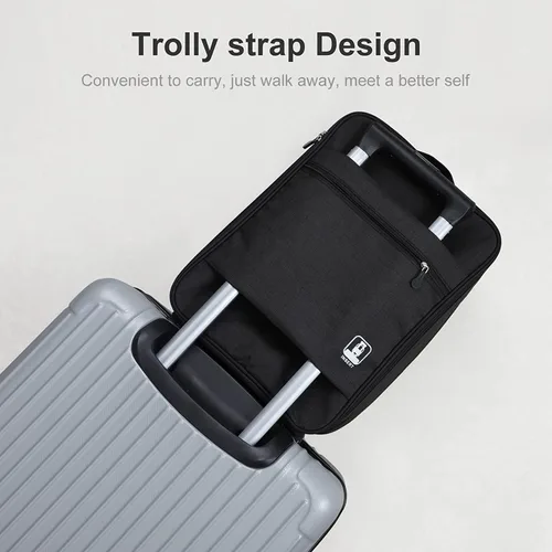 Vista 6 de Bolsas para viajes, paquete de 2, bolsa grande para zapatos con capacidad para 3 pares de zapatos para viajes, bolsa portátil para zapatos y bolsa