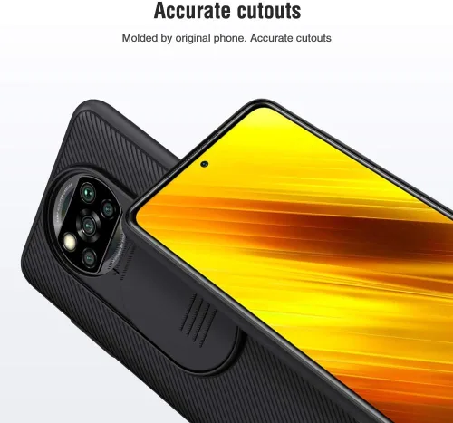 Vista 6 de Funda para Xiaomi Poco X3 NFC, CamShield Pro Slim Funda protectora con protector de cámara PC duro y TPU Ultra Thin Anti-arañazos Funda para xiaomi