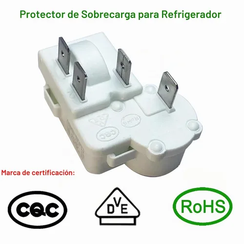 Vista 3 de Relé de arranque PTC para compresor de refrigerador y congelador, protector de sobrecarga de 4 pines, accesorios compatibles Serie ZHB ZHB88-125P4.7