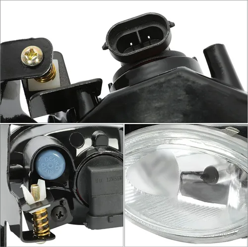 Vista 7 de HECASA - Luces antiniebla compatibles con Honda Civic Coupe y Civic Si 2006-2008, lámparas antiniebla delanteras para parachoques con interruptor