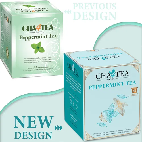 Vista 2 de Cha4TEA 36 cápsulas de té de hierbas de menta compatibles con cafeteras Keurig