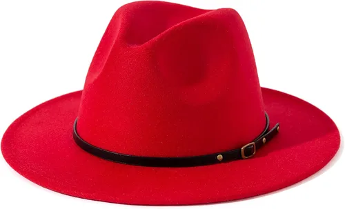 Vista 10 de Lisianthus - Sombrero con cinta con hebilla de ajuste, para mujer, modelo Fedora