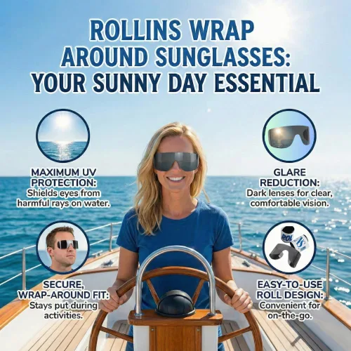 Vista 4 de Post Mydriatic - Gafas de sol desechables enrollables con 100% protección UV (50 unidades) - Fabricado en los Estados Unidos