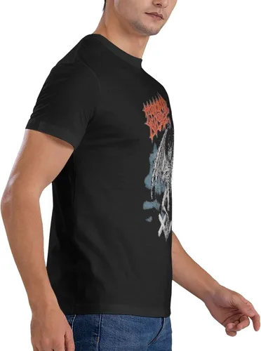 Vista 5 de Morbid Angel T Shirt Men's Summer Round Neck Trend Fashion Short Sleeve T Shirt Sports Fitness Cotton Shirt Tops