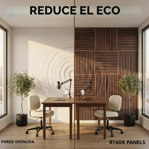 Vista 2 de RT60X Pro - Paneles de pared de madera con control de eco 24 x