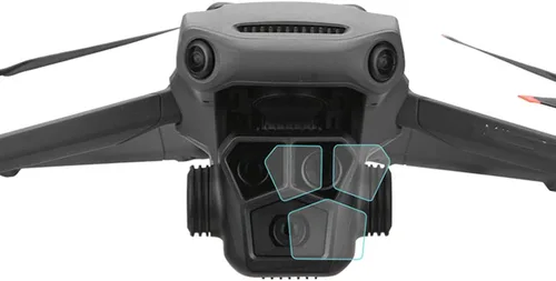 Vista 7 de Juego de 2 protectores de pantalla de lente para DJI Mavic 3 Pro Drone 9H de dureza de vidrio templado, accesorio de película protectora