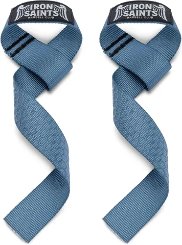Vista 13 de Correas de nailon para levantamiento de pesas - Correas de muñeca de levantamiento de pesas con agarre de silicona para levantamiento de pesas