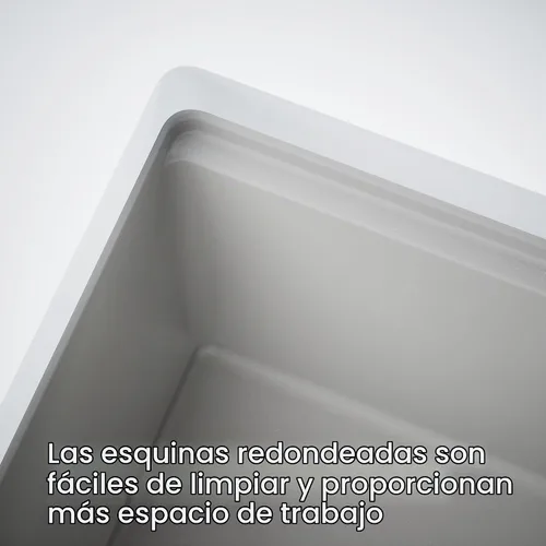 Vista 6 de KOHLER 28003-1-CM1 Kennon® - Fregadero de cocina de 25 pulgadas de montaje superior o inferior, incluye estante para fregadero, color negro mate