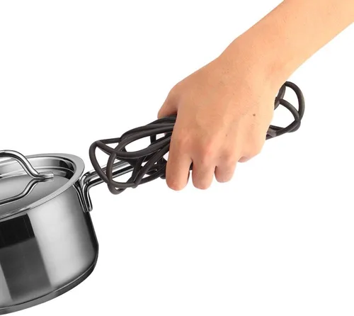 Vista 8 de ME.FAN Salvamanteles de silicona – Almohadillas calientes de cocina para ollas y platos – Salvamanteles aislados para tetera – Flexible, duradero