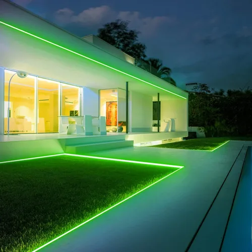 Vista 8 de Shine Decor Productos del paquete de clip de montaje con kit de luces de neón LED verde de 10M/32.8ft