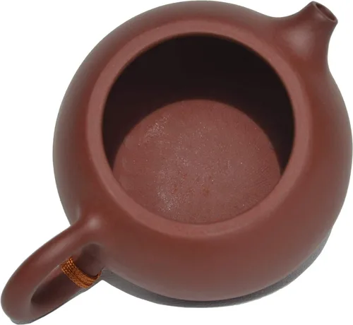 Vista 7 de GDLK Yixing Xishi - Tetera china de arcilla Zisha, 6 onzas, color rojo