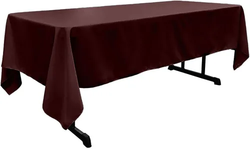 Vista 23 de New Creations Fabric & Foam Inc - Mantel rectangular de popelina de poliéster de 60 pulgadas de ancho por 120 pulgadas de largo. (Avocado)