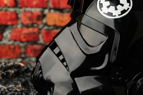 Vista 7 de Casco de piloto de combate imperial, Stormtrooper Shadow Trooper, máscara de casco para adultos, Halloween, cosplay