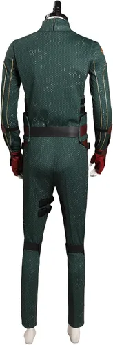 Vista 3 de Disfraz de soldado para niños y adultos, disfraz de soldado de la Unifrom Superhero Soldier Shirt pantalones, chaleco con cinturón, trajes