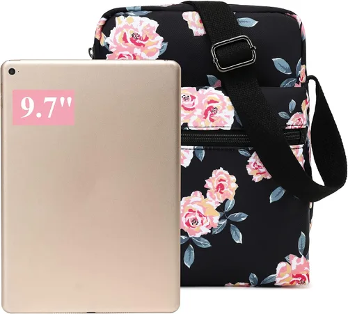 Vista 5 de Leaper - Juego de estuche y cartera bandolera de lona para niñas y mujeres