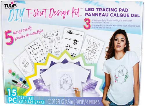 Vista 2 de Tulip Camiseta DIY Led Board & Designs Diseño de tela, Multi