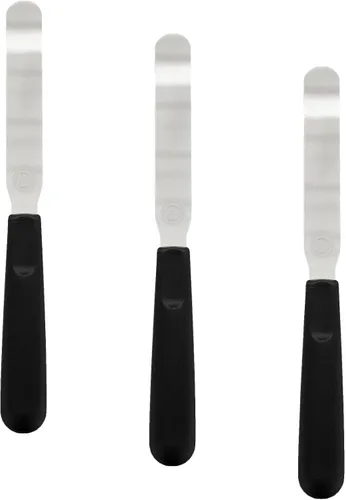 Vista 8 de Wilton Espátula de glaseado recta, herramienta de decoración de pasteles de acero inoxidable con mango ergonómico