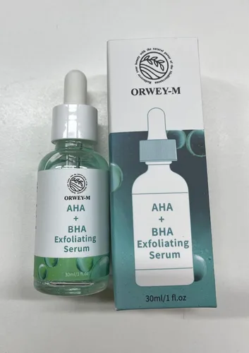 Vista 2 de AHA + BHA - Suero facial exfoliante Refinamiento de la textura de la piel y cuidado de los poros 1.0 fl oz / 1 onza líquida
