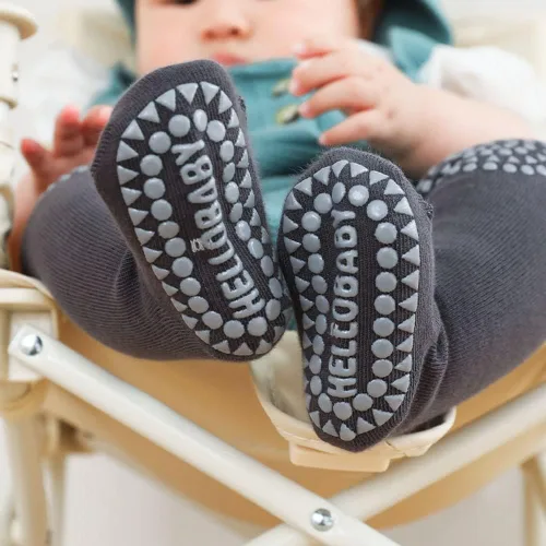 Vista 6 de Calcetines antideslizantes para bebés y niños de 0 a 3 años de edad calcetines antideslizantes para niños y niñas 6 pares