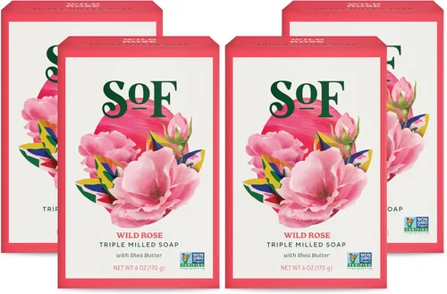 Vista 8 de Jabón Clean Bar de South of France Body Care Manteca de karité francesa de triple molida con aceites orgánicos + esenciales, vegano, sin OMG, 6