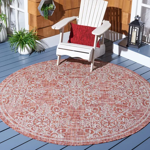 Vista 8 de SAFAVIEH Courtyard Collection CY8961 - Alfombra decorativa para interiores y exteriores, impermeable, fácil limpieza, 4 pies 5 pulgadas x 6 pies 5