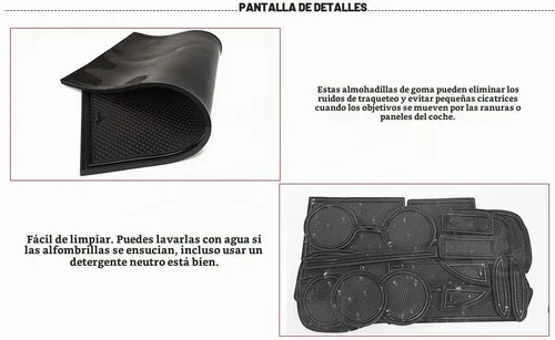 Vista 6 de Auovo Alfombrillas antipolvo para accesorios Rogue 2020 2019 2018 2017.5 2017 2016 2015 2014 ajuste personalizado forros de compartimento de puerta
