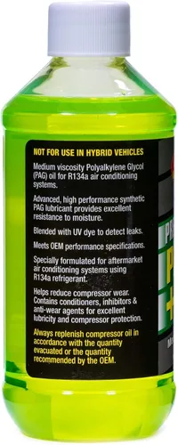 Vista 4 de TSI Supercool P100-8D Aceite PAG Viscosidad 100 con tinte U/V 8 onzas 1-Pack