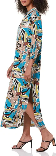 Vista 3 de TEREA Vestido largo con cuello chal Annalise para mujer