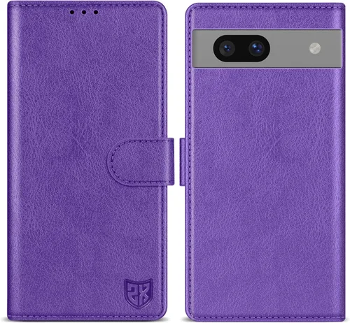 Vista 32 de ZZXX Funda tipo cartera para Google Pixel 7 con bloqueo RFID, ranura para tarjetas, función atril, cierre magnético, funda protectora de cuero