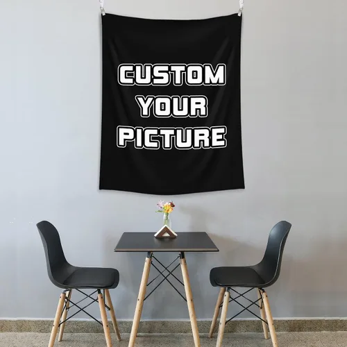 Vista 9 de BLINGPAINTING Tapiz personalizado para cargar imágenes personalizables, telón de fondo personalizado, crea tu propio tapiz para colgar en la pared