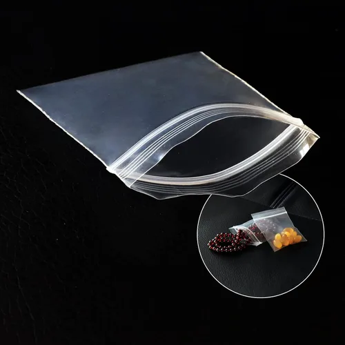 Vista 10 de Mini bolsas de plástico, 1000 unidades de 1.5 x 1.5 pulgadas, bolsas de almacenamiento reutilizables transparentes con cremallera para joyas