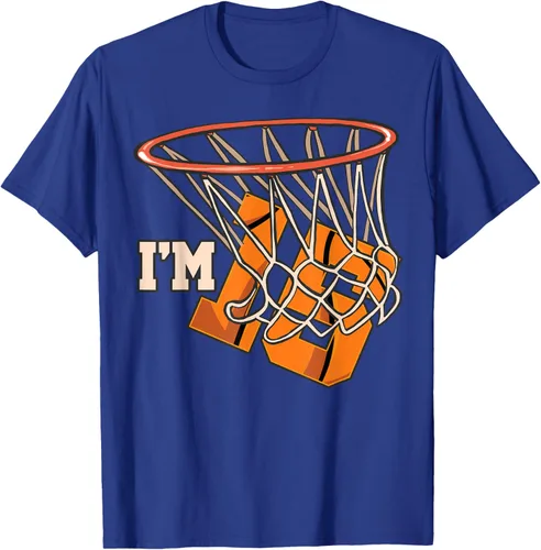 Vista 24 de Camiseta número 15 con temática de baloncesto para fiesta de cumpleaños, Negro, S