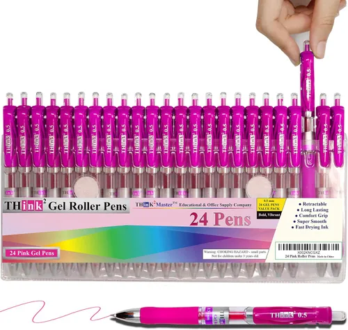 Vista 14 de Think2 - Juego de bolígrafos de gel de color para adolescentes y adultos. Perfecto para dibujar, diario, garabatear, álbumes de recortes