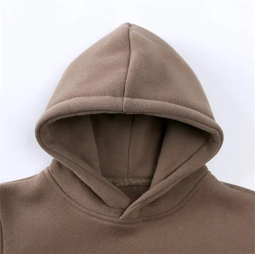 Vista 5 de TBUIALL Conjunto de sudadera de algodón suave con capucha y cuello redondo y manga larga con capucha para niños y niñas
