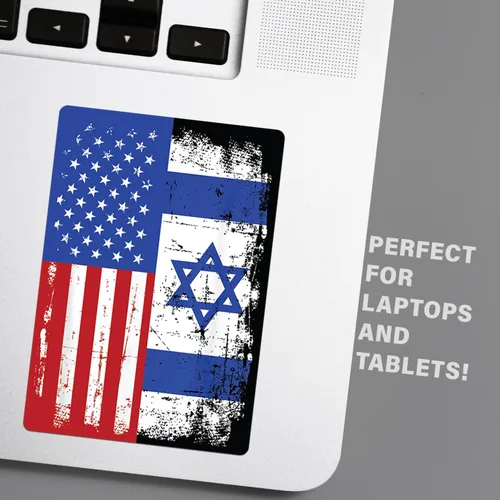 Vista 5 de Adhesivos de vinilo para defensores y aliados (Estados Unidos e Israel)