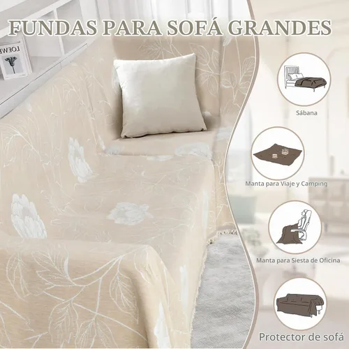 Vista 9 de Fundas de sofá seccional 100% impermeables para perros, funda de sofá de esquina en forma de L, funda de sofá de chenilla lavable, cobija moderna