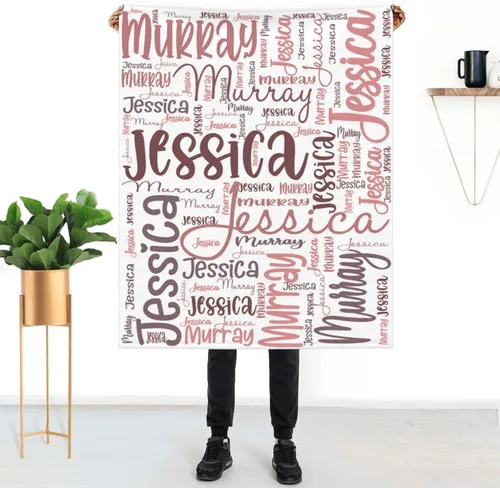 Vista 10 de Mantas de bebé personalizadas para niñas y niños con nombre, mantas personalizadas para niños, artículos de bebé personalizados, regalos Elefante
