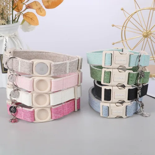 Vista 175 de DOGWONG Collar para perro de San Valentín, collar ajustable de algodón con corazón de caramelo azul, perfecto para perros pequeños a medianos