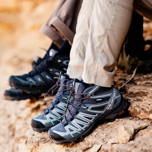 Vista 2 de Salomon Botas de senderismo impermeables X ULTRA PIONEER MID CLIMASALOMON™ para mujer Ébano/Clima tormentoso/Cata de vinos