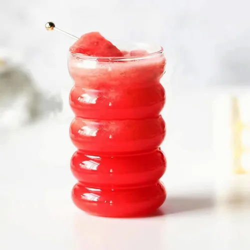 Vista 3 de Ework4U Juego de 2 Piezas de Vasos de 20oz con Popotes, Lindas Tazas de Café Helado, Vasos de Café Helado, Jarrones Gruesos para Beber para Batido