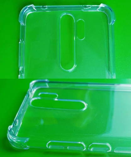 Vista 4 de USTIYA Caso para Xiaomi Mi Redmi Note 8 Pro Clear Crystal TPU Cuatro Esquinas Parachoques Proteger Cámara Cubierta Protectora Transparente Suave