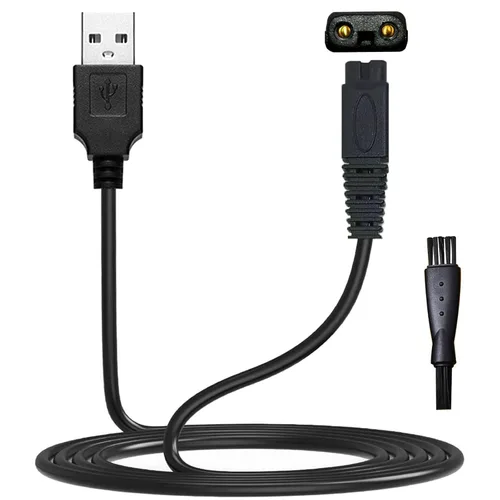 Vista 8 de 2 unidades LinMei Shaver Cable de carga para Microtouch Solo Afeitadora Eléctrica Solo Trimmer Cable de carga USB Cargador Solo Razor 31.5 pulgadas