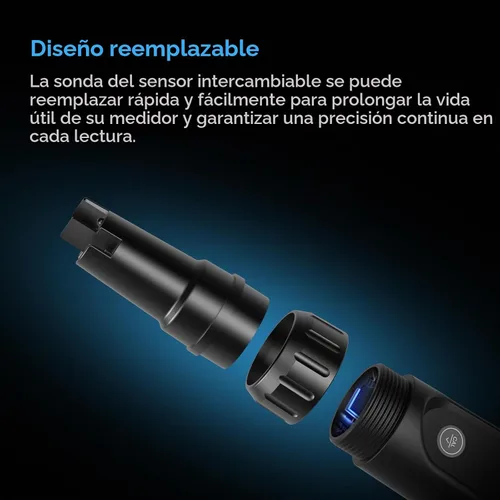 Vista 5 de AC Infinity Kit de Medidor Hidropónico PRO, Lápiz Digital de pH de Alta Precisión con Precisión de pH ±0.01 y Sonda Intercambiable, Medidor Todo