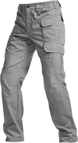 Vista 8 de CQR Pantalones tácticos para hombre, resistentes al agua, pantalones cargo Ripstop, ligeros EDC trabajo, senderismo, ropa para exteriores