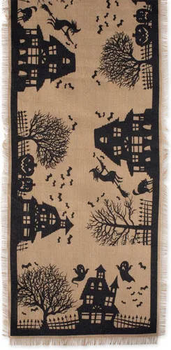 Vista 3 de DII mantel individual 100% yute rústico clásico estampado para la mesa