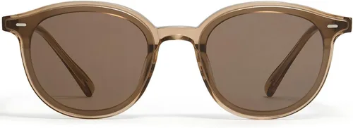Vista 2 de Qonoic Gafas de sol redondas retro para mujer, estilo vintage, clásicas, con protección UV