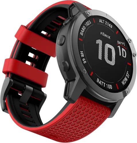 Vista 13 de OVERSTEP Correas de ajuste rápido de 0.866 in para Garmin Fenix 5/Fenix 6/Fenix 7, correa de repuesto de silicona suave compatible con Garmin