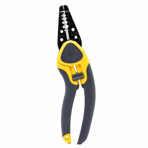 Vista 4 de IDEAL Electrical 45-918 Kinetic Reflex T-Stripper - 6-16 AWG, pelacables con reposamuñecas, nariz de alicates, bloqueo deslizante, agarres